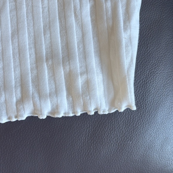 NWOT | Offline by Aerie White Ribbed Women's Top- Cropped - Size XXL - Picture 4 of 6